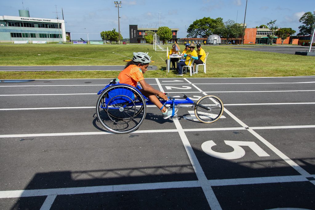 CIABA sedia prova de atletismo das Paralimpícas Escolares 2023