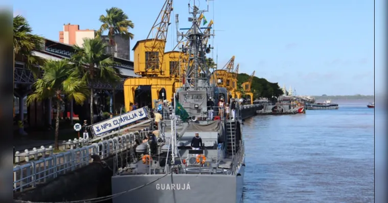 Navios da Marinha abrem para visitação na Estação das Docas.