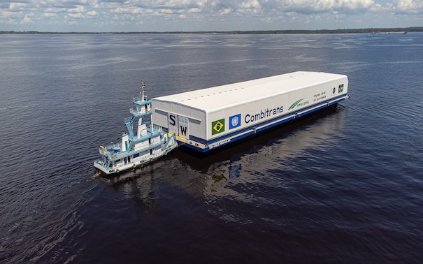 Modal fluvial ganha escala com nova geração de balsas da Combitrans.